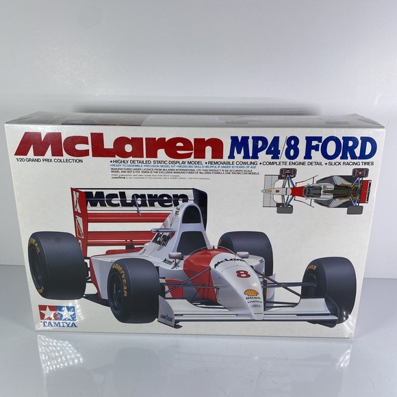 TAMIYA MCLAREN MP4/8 FORD 1/20 Scale Model Car Kit Sealed Grand Prix Hobby Gift